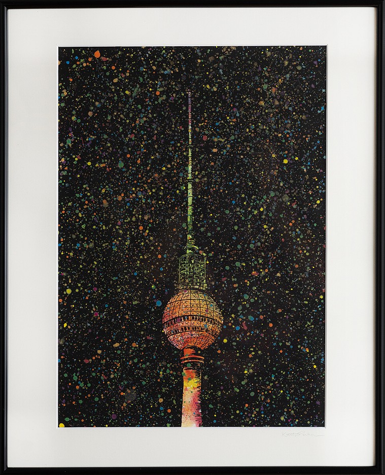 Acrylic Splatter Berlin TV Tower