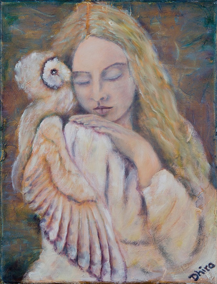 angel with owl