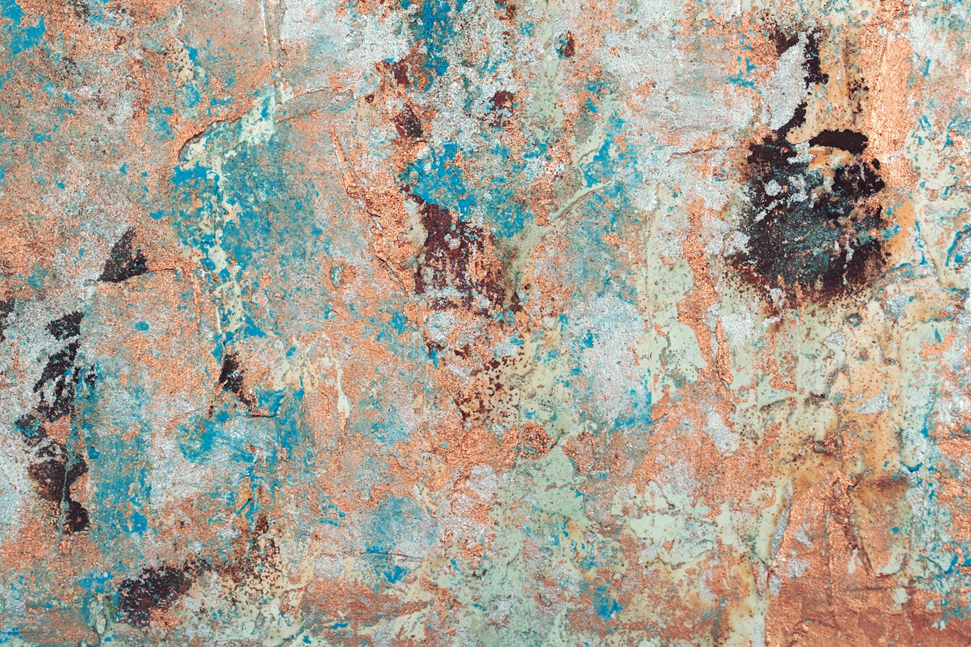 Mixed of copper and turquoise