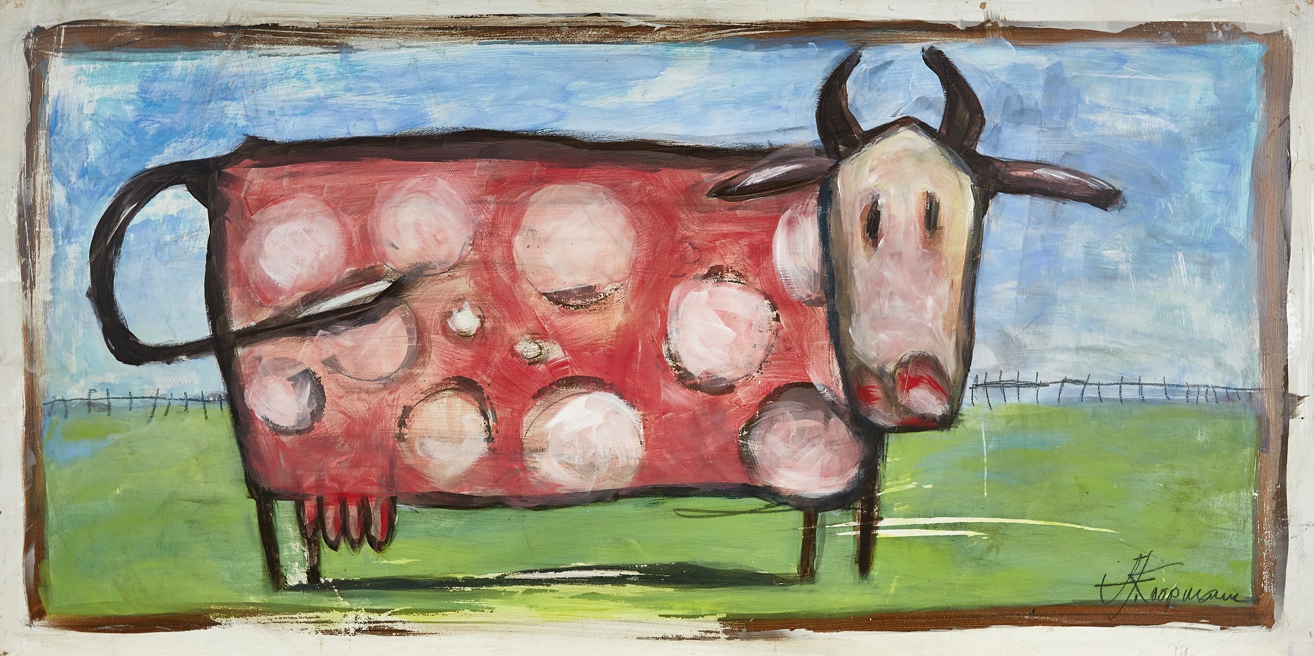 Kuh auf Weide